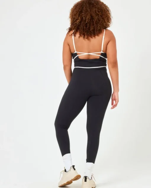 Ace Jumpsuit - Black-Cream