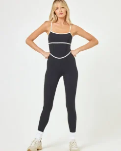 Ace Jumpsuit - Black-Cream