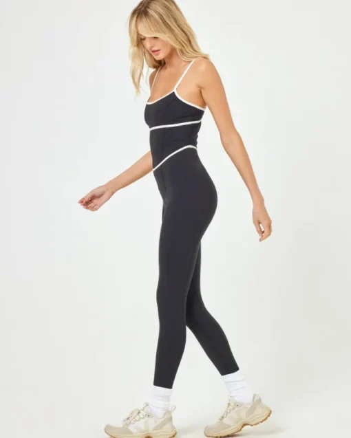 Ace Jumpsuit - Black-Cream