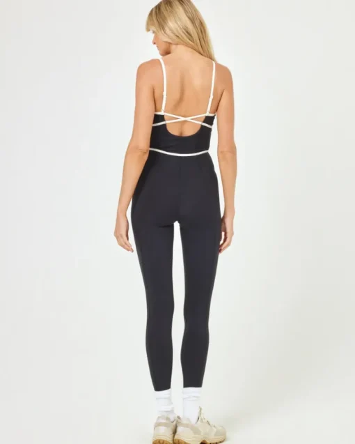 Ace Jumpsuit - Black-Cream