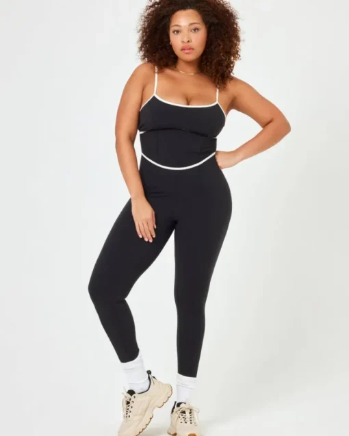 Ace Jumpsuit - Black-Cream
