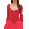 Aliyah Pointelle Mini Dress