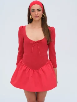 Aliyah Pointelle Mini Dress