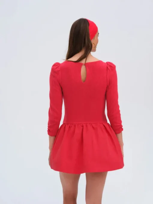 Aliyah Pointelle Mini Dress