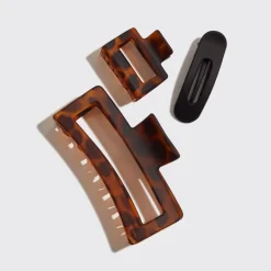 Assorted Claw Clip 3 pc Set - Rectangle