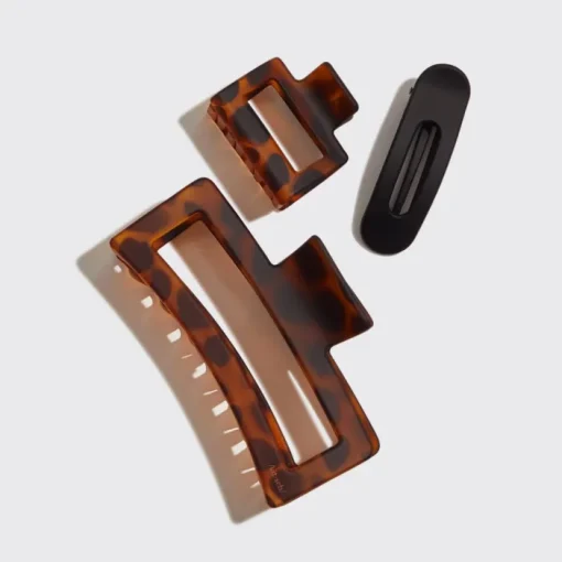 Assorted Claw Clip 3 pc Set - Rectangle
