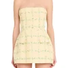Bethany Skort Romper - Strapless Yellow