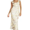Blooming Floral Satin Maxi