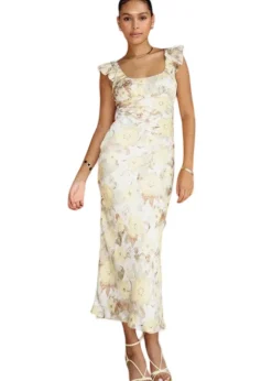 Blooming Floral Satin Maxi