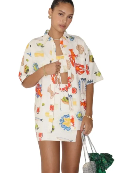 Bon Appetit Embroidered Shirt