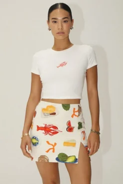 Bon Appetit Embroidered Skirt