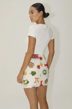 Bon Appetit Embroidered Skirt