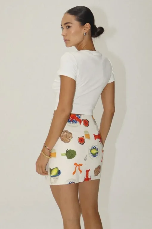 Bon Appetit Embroidered Skirt