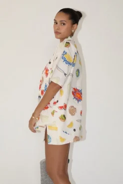 Bon Appetit Embroidered Shirt