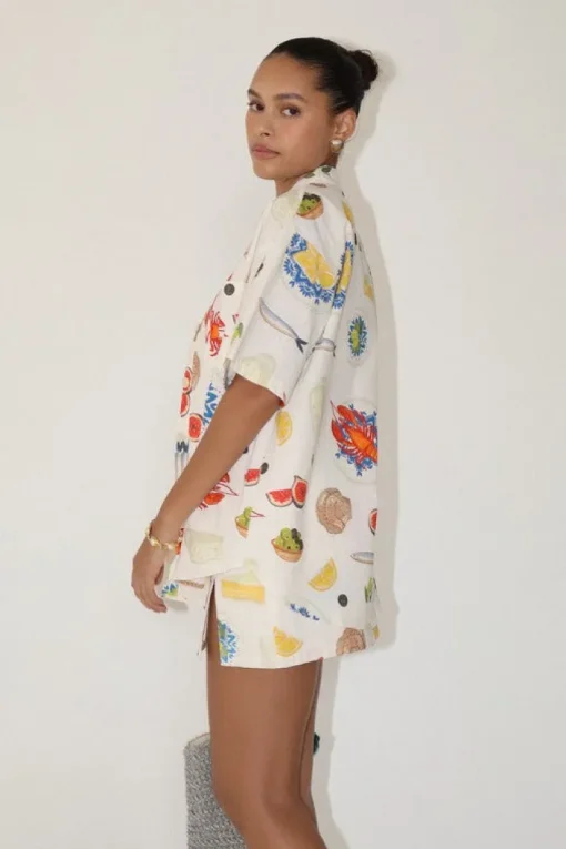 Bon Appetit Embroidered Shirt