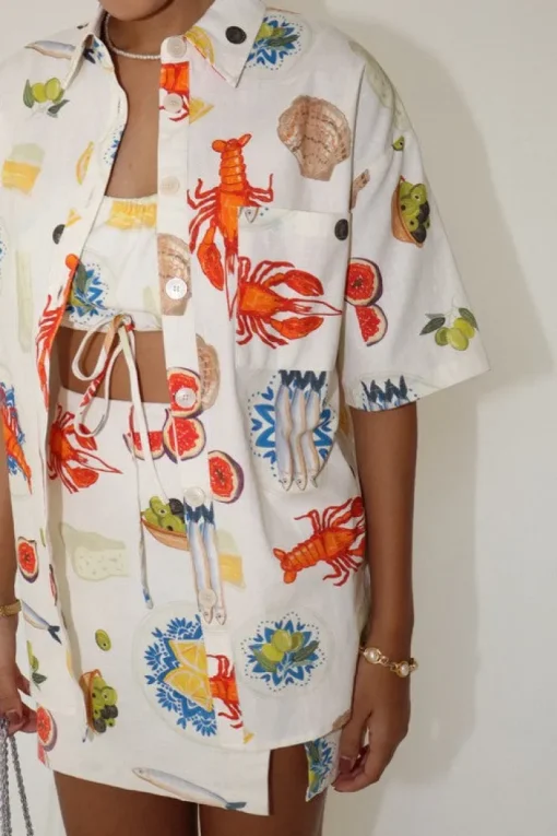Bon Appetit Embroidered Shirt