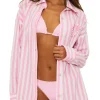 Cassidy Top - Pink Prism Stripe