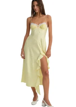 Chania Midi Dress - Yellow