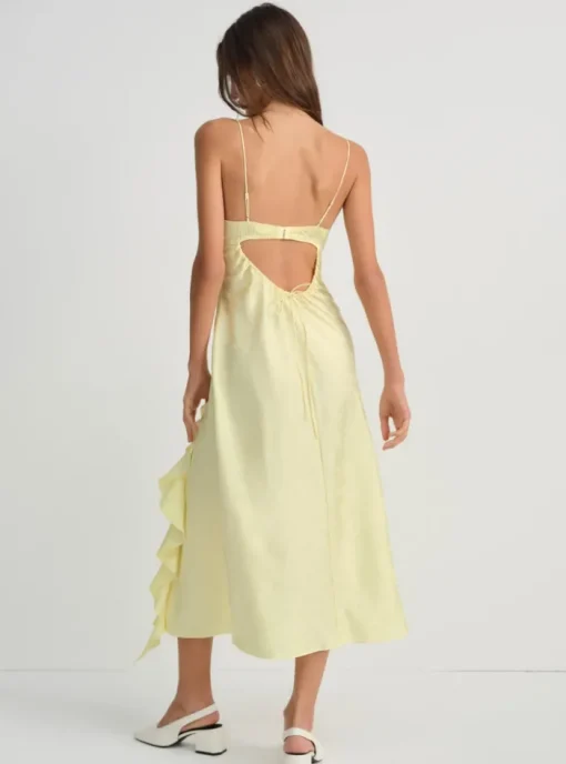 Chania Midi Dress - Yellow