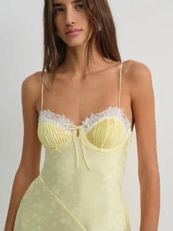 Chania Midi Dress - Yellow
