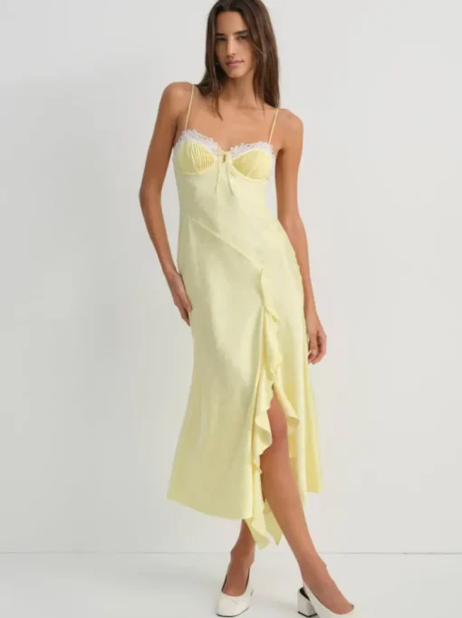 Chania Midi Dress - Yellow