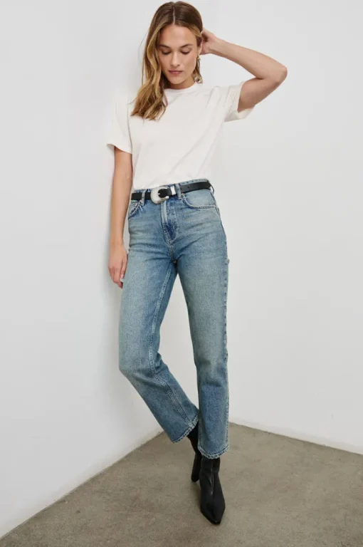 Cotton Cashmere Short Sleeve - White