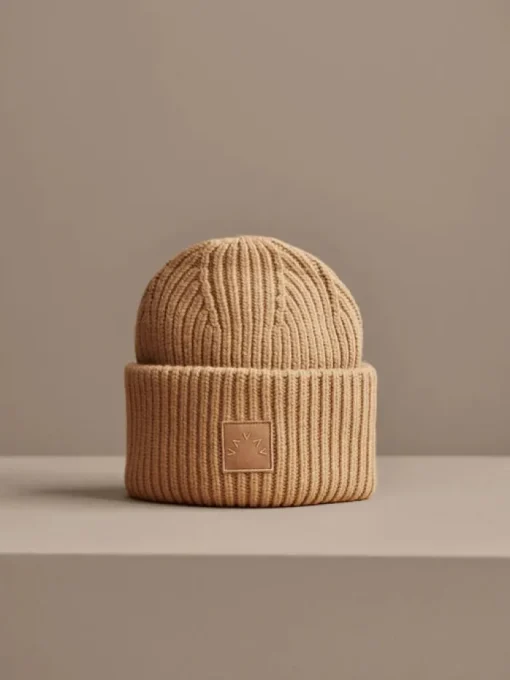 Cresta Rib Beanie - Sand