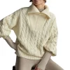 Daria Half Zip Cable Knit