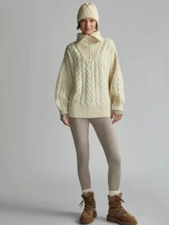 Daria Half Zip Cable Knit