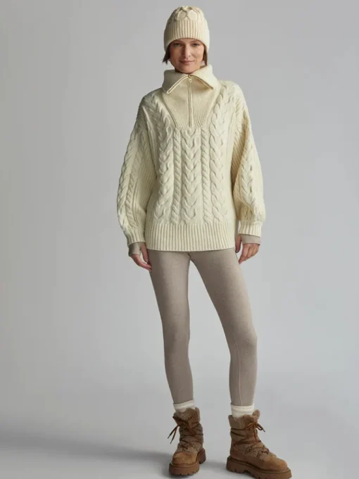 Daria Half Zip Cable Knit