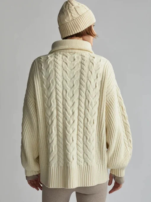 Daria Half Zip Cable Knit