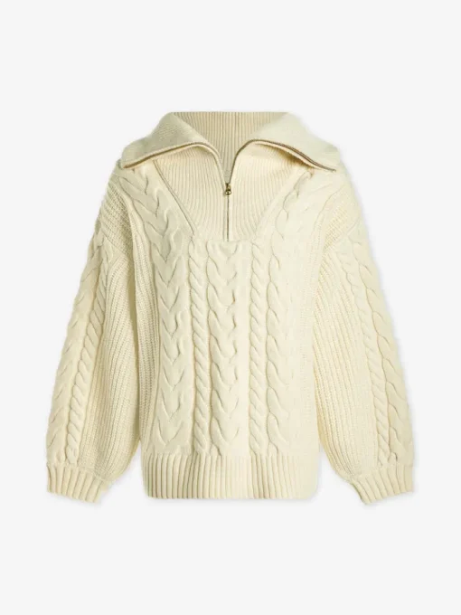 Daria Half Zip Cable Knit