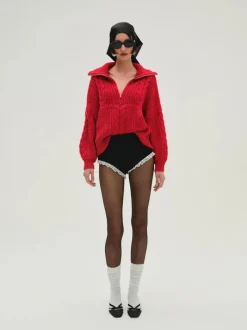 Drina Henley Knit Sweater
