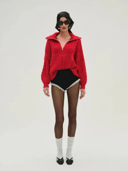 Drina Henley Knit Sweater