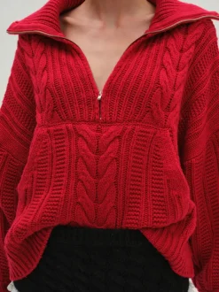 Drina Henley Knit Sweater