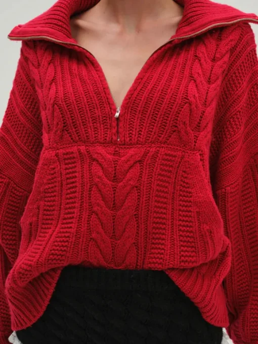 Drina Henley Knit Sweater