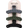 Eco-Friendly Chain Claw Clip 3pc - Black/Moss