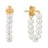 Eloise Pearl Chain Hoops