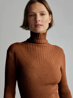 Esme Rib Roll Neck Top