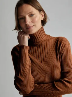 Esme Rib Roll Neck Top