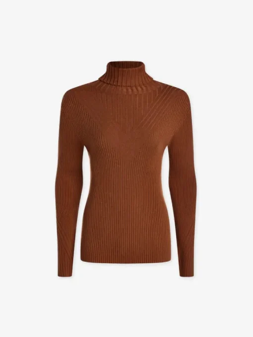 Esme Rib Roll Neck Top