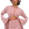Gingham Knit Skort