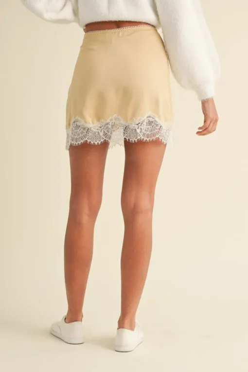 Honey Lace Mini Skirt