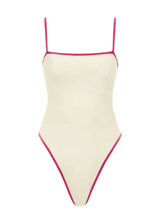 Jacelyn One Piece - Binded Cream Raspberry