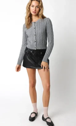 Kassidy Cardigan - Heather Grey
