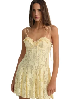 Kate Mini Dress - Yellow