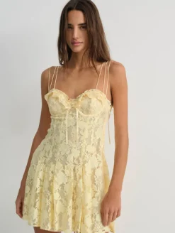 Kate Mini Dress - Yellow