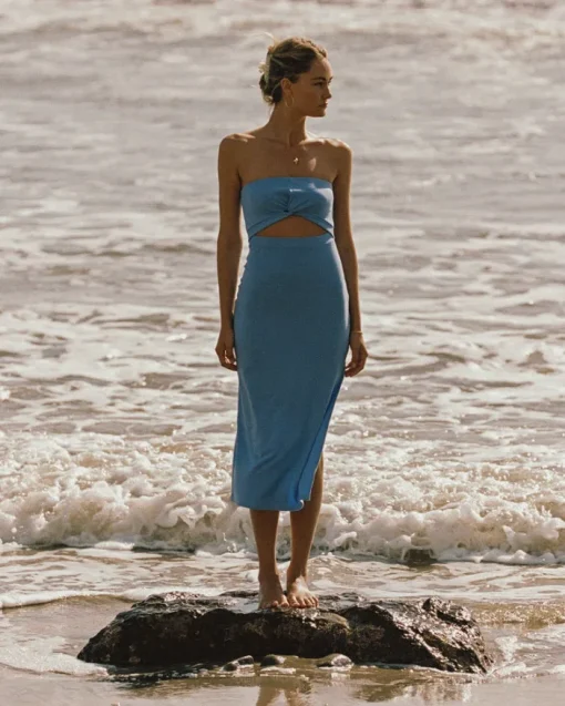 Kierra Dress - Peri Blue