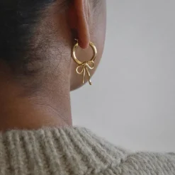 Lisette Bow Hoops
