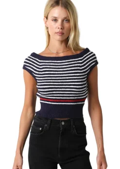 Lucy Sweater Top - Navy
